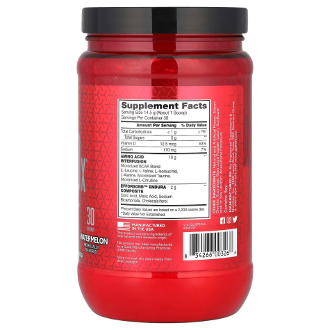 BSN Amino Watermelon (Sandia) 435gr. - 30 Serv.