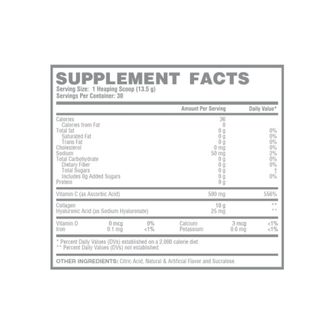 Landerfit Hydrolyzed Collagen - Lemon lime