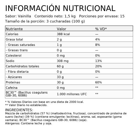 SiS Beta Recovery 1.5kg. - Vainilla