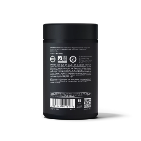 Sports Research Magtein® L-treonato de magnesio - 90 caps.