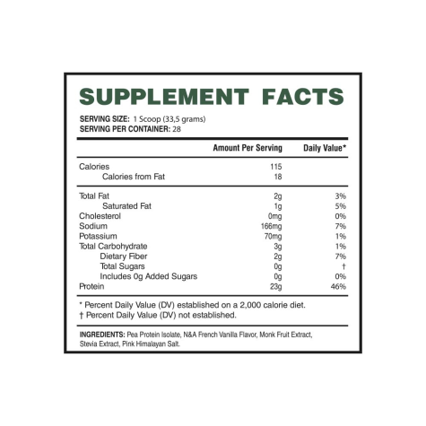 Landerfit Vegan Protein 2.04Lbs - Vainilla